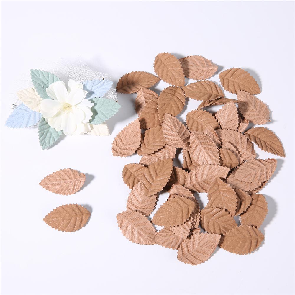 50Pcs Artificial Leaves Fake Tree Leaf for Home Room Decor Wedding Decorations DIY Handmade Wreath Scrapbooking Craft Accessory