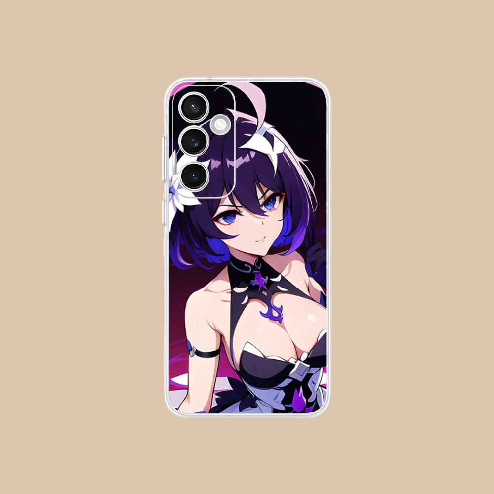 

HSR Seele Clear Mobile Phone Case for Samsung Galaxy S25 S24 S23 S22 S21Plus FE Ultra Colorful Cover Galaxy S22 Ultra 5G