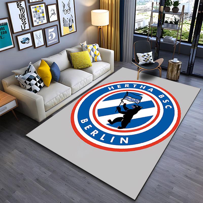 Hertha BSC Berlin Logo Carpet Suitable As a Non-slip Mat for the Living Room or Bedroom Sofa