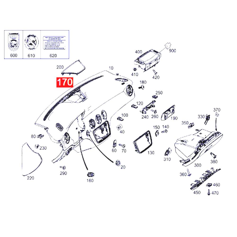 Dashboard Sun Load Light Sensor for Mercedes-Benz CLA-class W117 2014-2018