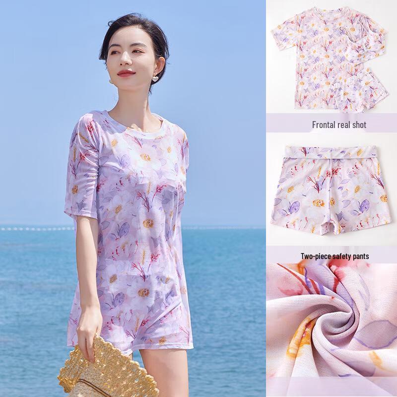 Women's Three-Piece Floral Swimsuit
