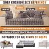 Verdickter Imitations-Kaninchenplüsch Sofa Überwurf Waschbar Rutschfester Sofa Schutzbezug Couch Kissenbezüge Für Wohnzimmer Heimdekoration