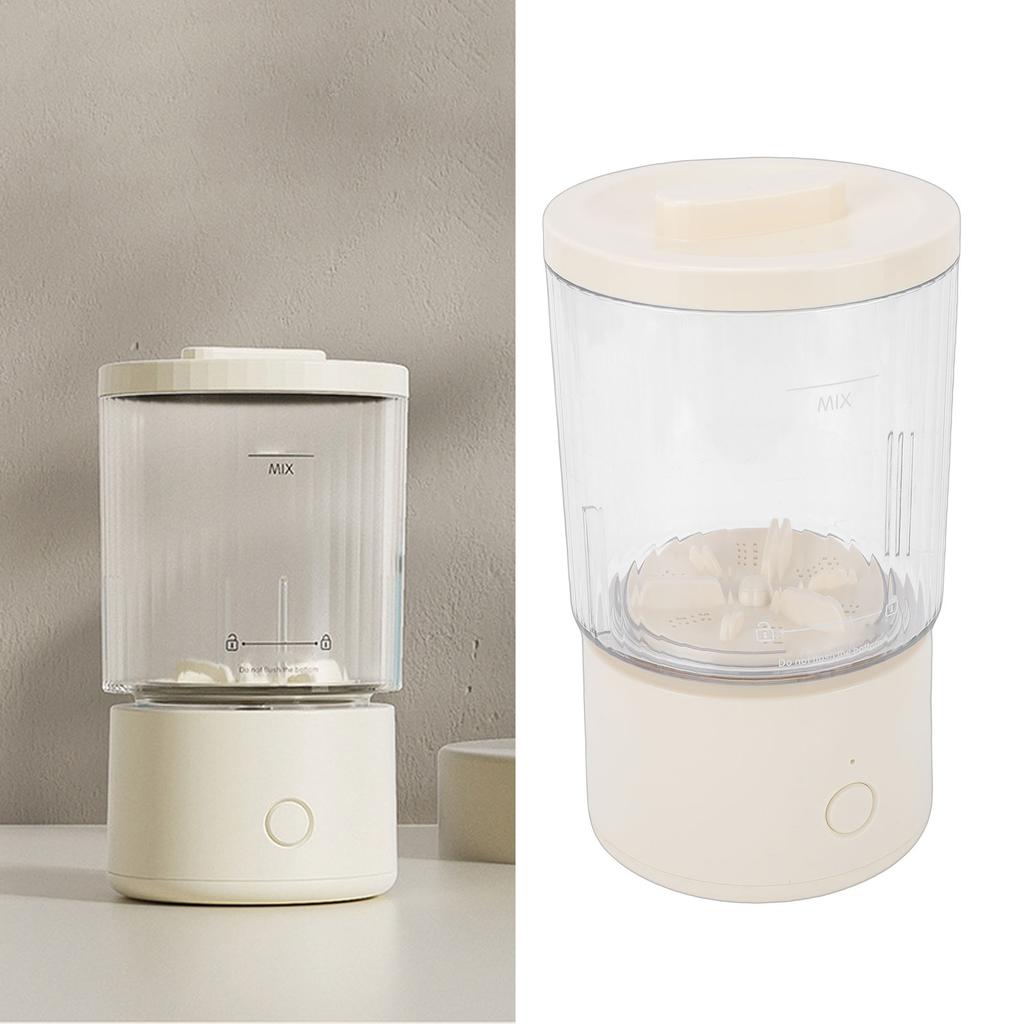 Underwear Washing Machine 1600ml Quiet Rechargeable Portable Washing Machine Laundry Washer for Travel Apartment Dorm