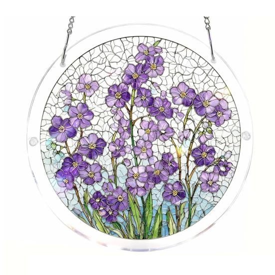 Suncatcher Puzzle in Acrilico Ornamento da Appendere alla Finestra 83 Pezzi Puzzle Sun Catcher Decorazione da Giardino Regali per Donne Uomini Mamma