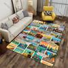 Travel destinations inspirational quotes worldwide carpet Yoga living room room decor children's crawling mat doormat