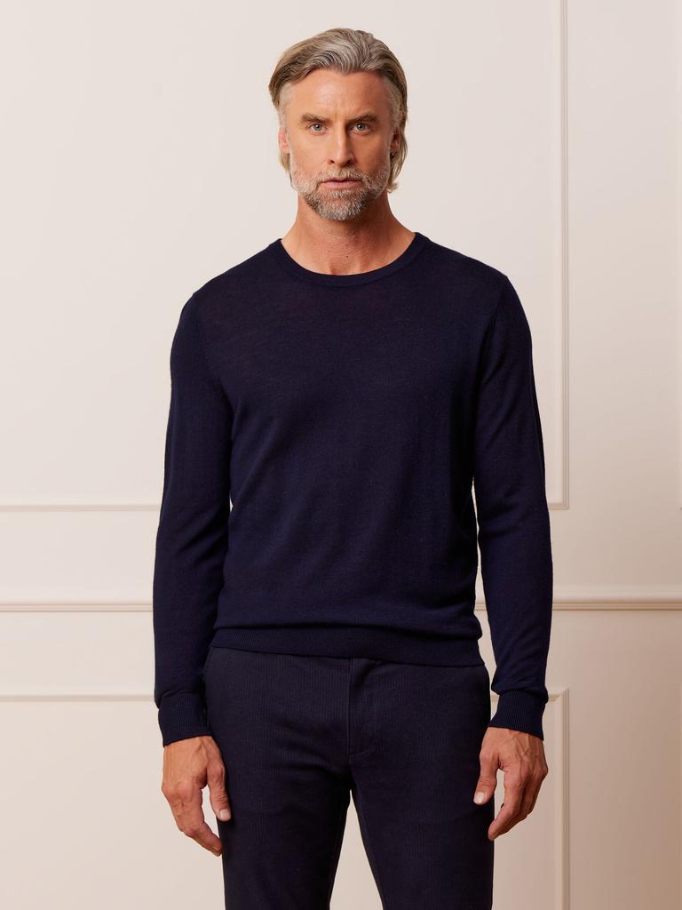 Navy Blue Laurel Sweater M