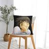 L Lawliet Death Note Kuddfodral Anime Japan Manga Kuddfodral Anpassningsbar Dragkedja Dekor Kuddfodral för Hemmet 45x45cm