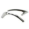 Car Eyebrow Rear Back Fog Light Lamp Frame Stick ABS Chrome Cover Trim Panel Frame For Renault Kadjar 2016 2017