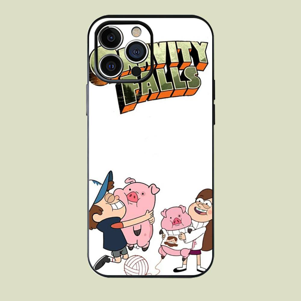 

Gravit-ty Cute Fall-ls Silicone Soft Phone Case For iPhone 17 16 15 14 13 12 Pro Max Cover iPhone16