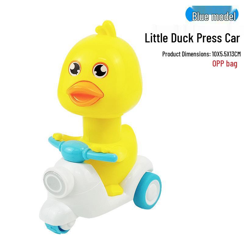 Pull-Back Inertial Duck Motorcycle Toy Car for Kids