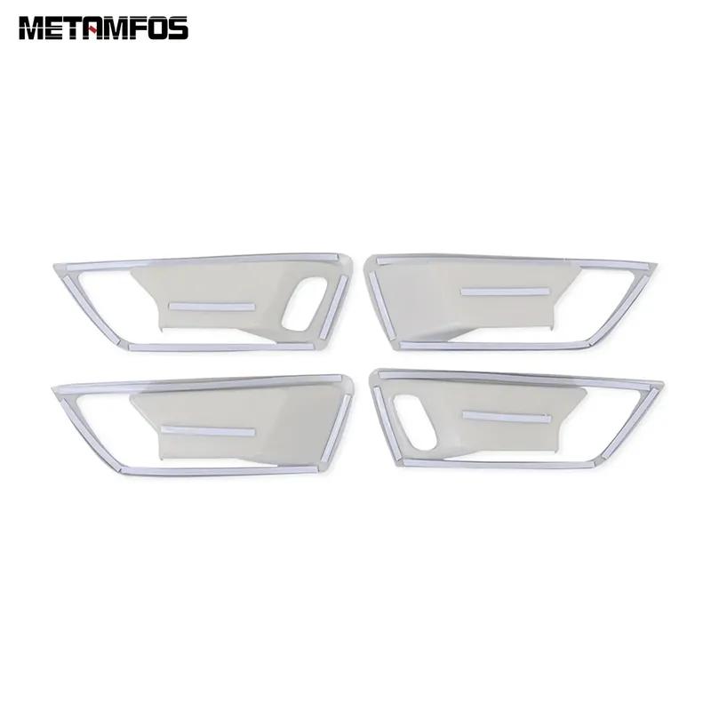 Interior Door Handle Bowl Cover Trim Sticker For Ford Kuga Escape     2024 Carbon Fiber Accessories Car Styling