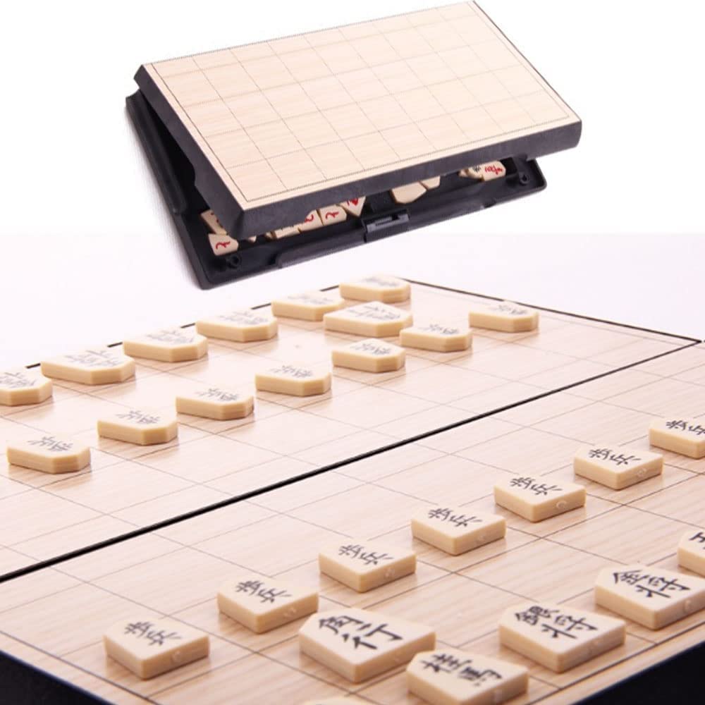 Šógi deska Magnetická desková hra Pro magnetické šachy Šachovnice se skládáním Pro kompaktní sadu, Reversi, Šógi, [Včetně návodu], cestování,