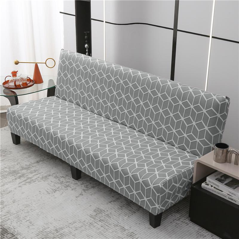 Stretch Sofa Cover Folding Sofa Bed Slipcovers Couch Cover Without Armrest Elastic Fitted Sheet for Sofa Bed