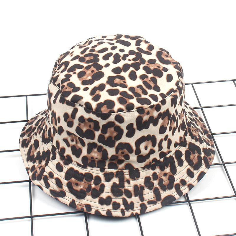 

2026 Leopard Print Bucket Hat Reversible Fisherman Hat Outdoor Travel Panama Hat Sun Cap Hats For Men and Women