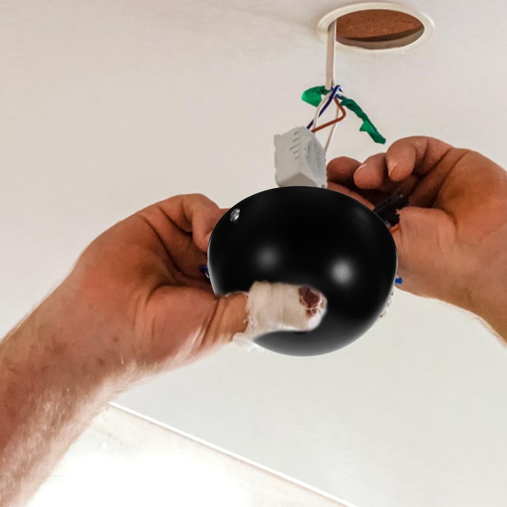 1Set Ceiling Canopy Dome Plate Unique Style Copper Iron Pendant Light Fixture Mounting Bracket for Home Office Light Cover