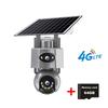 4G/WiFi Solar IP Camera with Dual Lens – PTZ, 8MP, 10X Zoom, Outdoor Surveillance System with Built‑in Battery