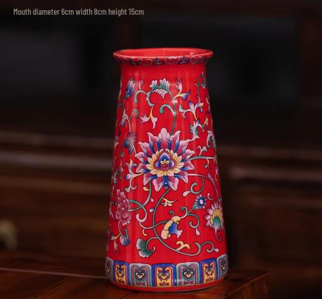 Antique Blue and White Chinese Porcelain Vase - European & American Handicraft for Flower Arrangements