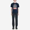 Maison Kitsune SS22 Pattern Printed Short Sleeve T-Shirt Men Tops Navy IM00156KJ0008-P480