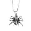 Fashion retro stainless steel spider texture pendant men's domineering personality popular jewelry titanium steel non-fading necklace