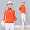 Internet celebrity stand-up collar sweater casual sports suit versatile spring and autumn new large size loose belly cover long sleeve two-piece set