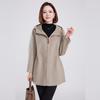Fengmao Women's 100% Wool Hooded Mid-Length Coat
