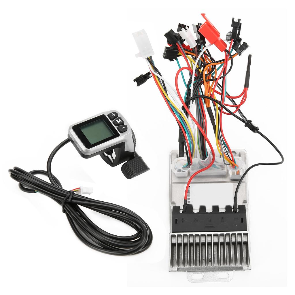 Electric Bicycle 34V 48V 500W Motor Brushless Controller Sine Wave with LCD Display Thumb Shifter