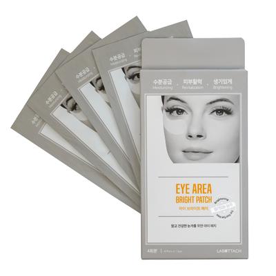 Wooshin Labottach Eye Area Bright Patch A'4 - Brightening Care Mask for the Skin Under the Eyes, 4 Pairs