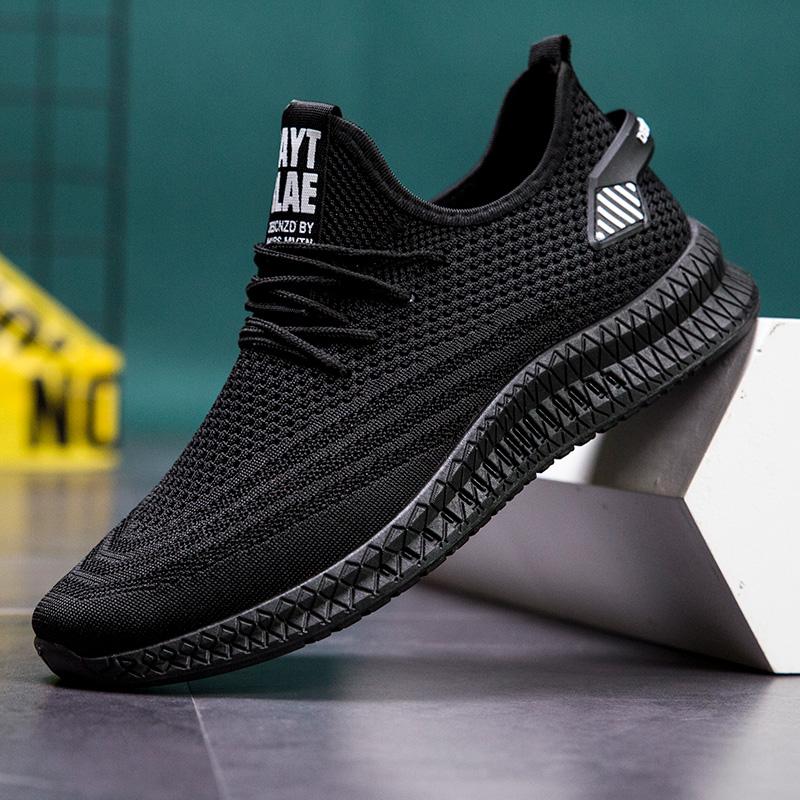 Buy Men Shoes Fashion Fly Woven Shoes Outdoor Breathable Mesh Sneaker