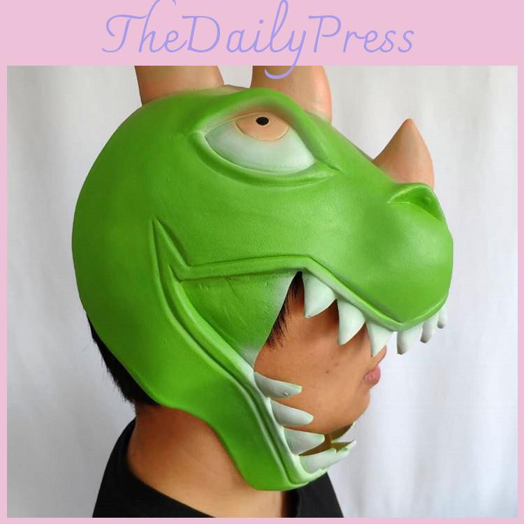 Latex Dinosaur Headgear For Halloween Costume Masks And Party Decor