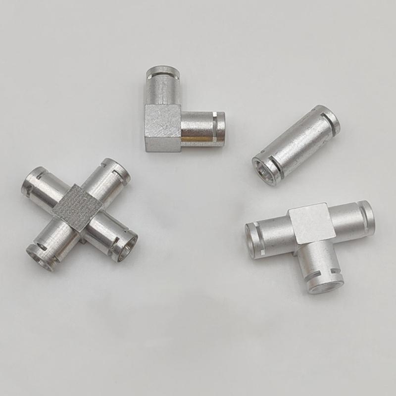 Heat Resistant Aluminum Water Pipe Adapters Coffee Machines I L T Shaped Boiler Hose Fittings Set