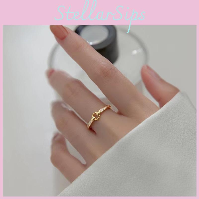 Geometric Elegant Round Ring Adjustable For Women Stunning Gift Idea