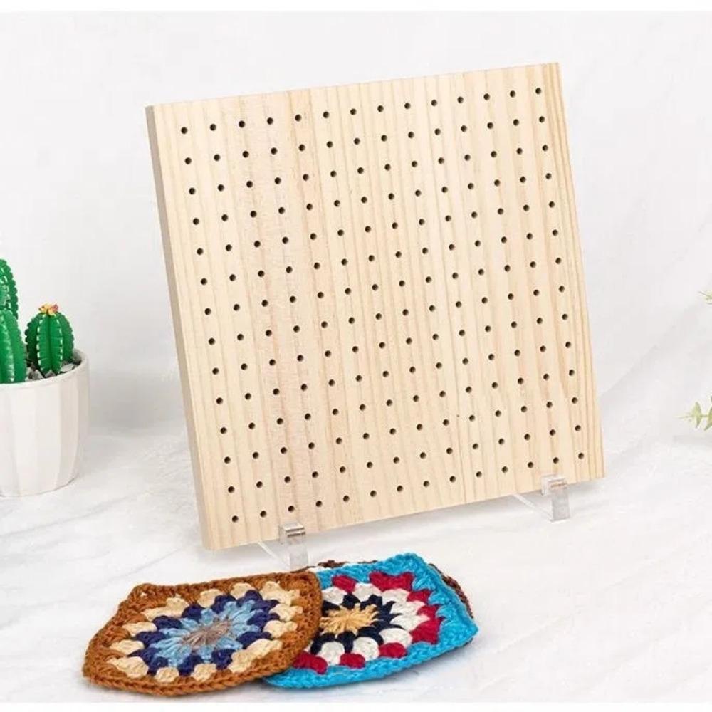 Wooden Crochet Knitting Board Reusable Knitting Blocking Mat Artwork Needlework