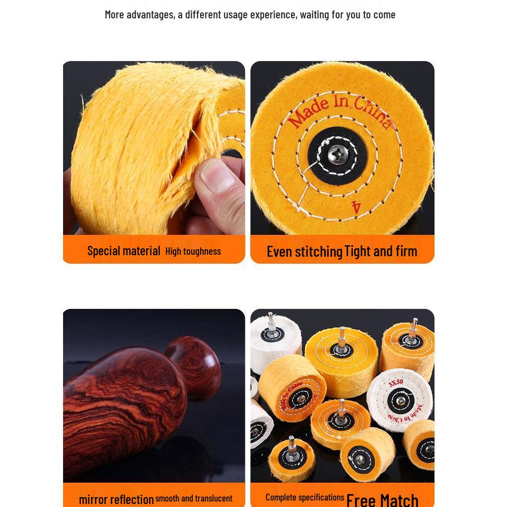 Thickened Polished Cloth Polishing Head for Metal and Acrylic, Tool Artifact