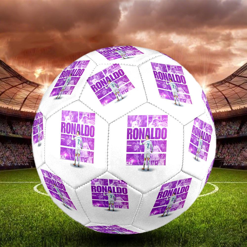 Cristiano Ronaldo Pallone da Calcio Misura 5 Cucito a Macchina Universale per Interni/Esterni Collezione Sorpresa Regalo Compleanno/Natale Matrimonio Festa