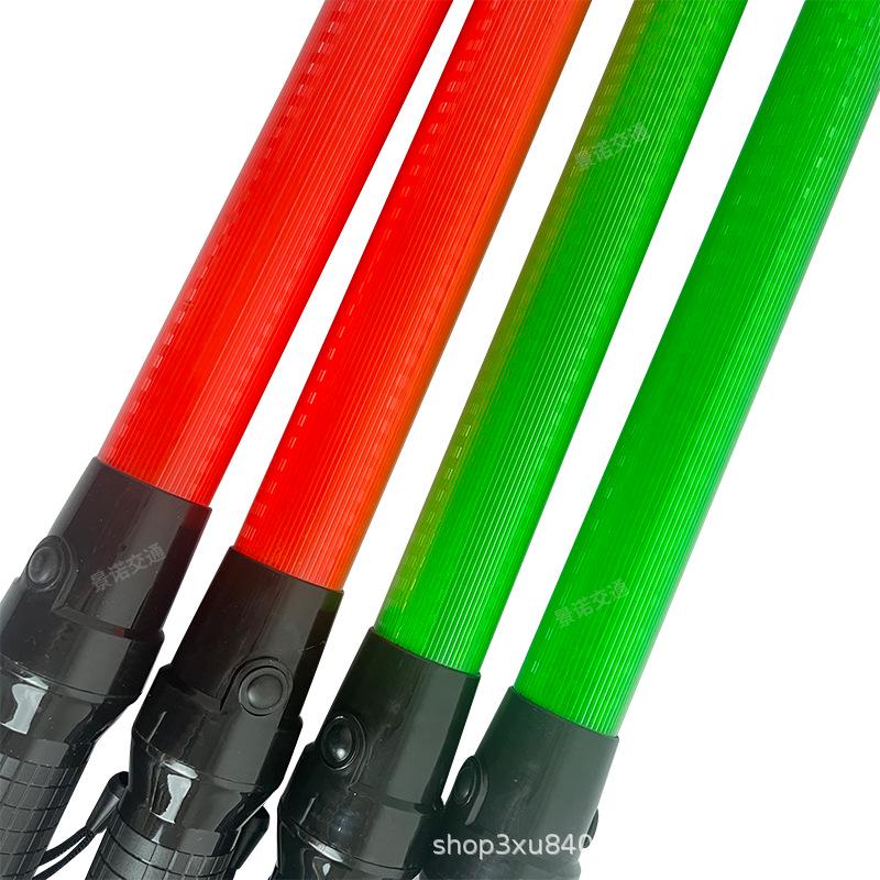 Baston LED Multifuncțional de Semnalizare Rutieră și Băț de Avertizare