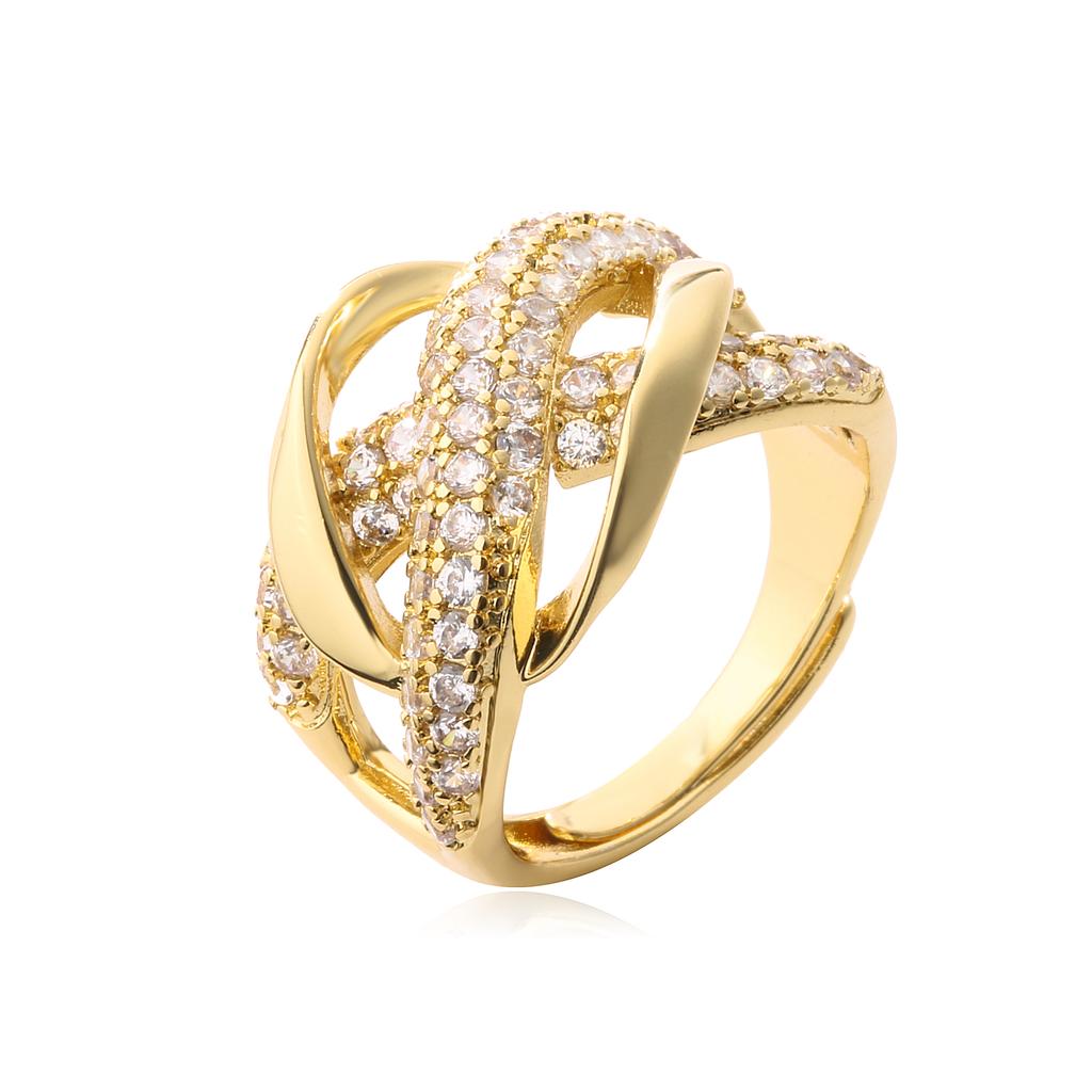HECHENG,Ring For Women Zircon Star Love Heart Geometric Finger Fashion Zircon Gifts Charm Sweet Zircon