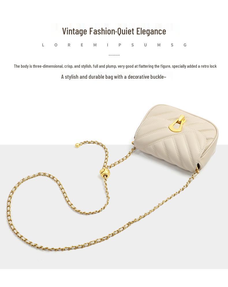 Women's Light Luxury Chain Crossbody Bag: Versatile Spring/Autumn Underarm Bag