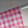 2 Stück 2D-Flachdruck-Vorhänge (Ohne Stange) Rosa Karomuster Minimalistische Moderne Vorhänge Vielseitig 100% Polyester