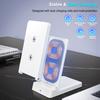 Double Coil Wireless Charger Foldable Phone Holder Stand For iPhone 16 15 14 13 12 Pro Max Samsung Xiaomi Fast Charging Station