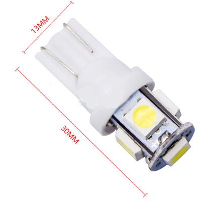 10 Adet Beyaz T10 Kama 5-Smd 5050 5W5 Led Plaka Ampulleri Gösterge Işığı