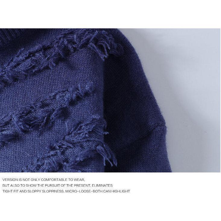 Winterpullover für Herren Männer Dicke Rundhals-Pullover Herren Studenten Jugendpullover Herbst Herren Freizeit Strickwaren Pullover