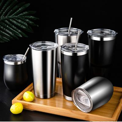 For GIANXI Car Water Cup 304 Stainless Steel Thermo Cups Outdoor Travel Leakage-proof Coffee Mug With Lid Straw Drinkware