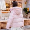 Plus Size Women Short Padded Jacket Winter Loose Hooded Warm Coat Casual Outwear