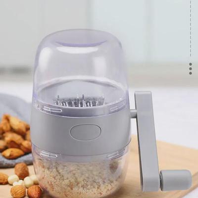 Great Nut Grinder  Food Grade Garlic Chopper  Hand-Crank Food Shredder Nuts Walnut Masher  Multifunctional Dried Fruit Crusher