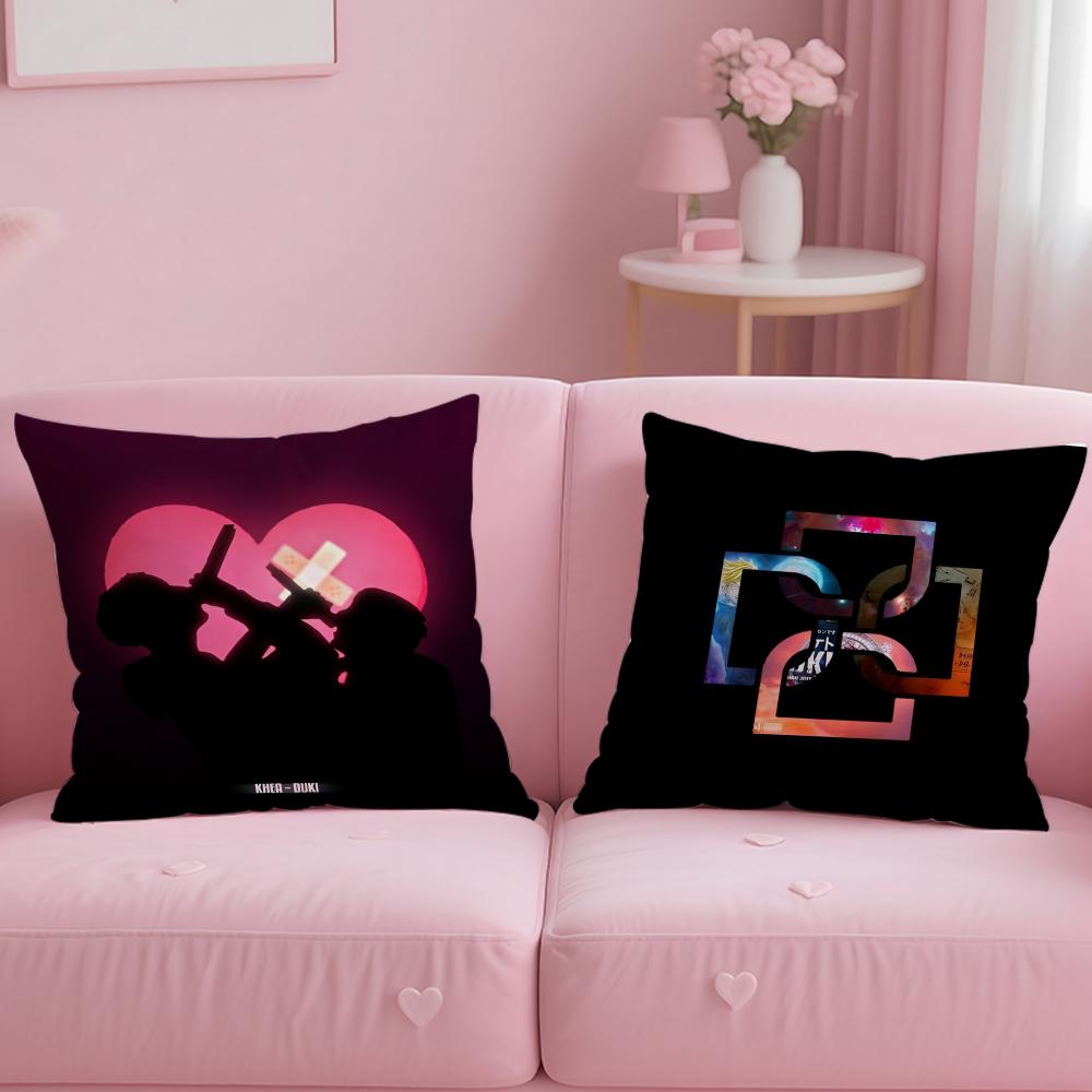 Popular Singer Duki Cushion Cover Soft EasyWash Pillow Case Versatile for Couch Bed Travel and Office