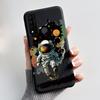 Casing For TCL 20 XE Case Aesthetic Fashion Cute Cat Astronaut Black Soft Silicone Protective Back Cover For TCL 20XE Phone Case