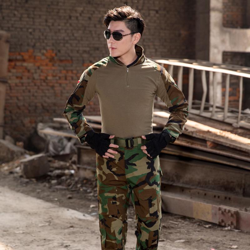 Tactical Frog Python Pattern CP Camouflage Outdoor Suit - Slim Fit, Wear-Resistant Training Set