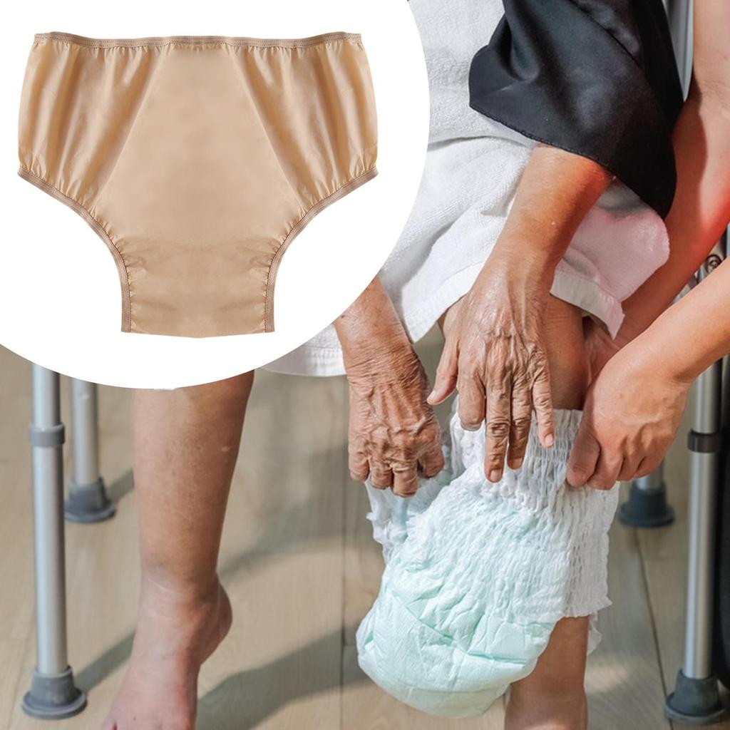 Incontinence Cover Pant Adults Diaper EVA Silent Elastic Pull On Underwear Soft Pants