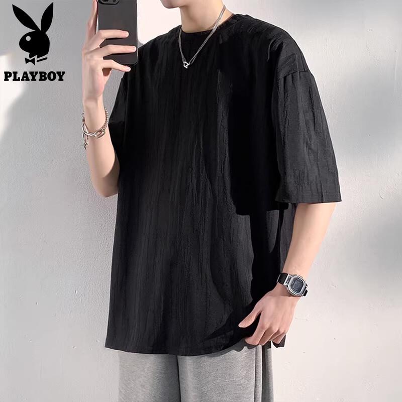 

Мужская футболка PLAYBOY с коротким рукавом из ледяного шелка XL