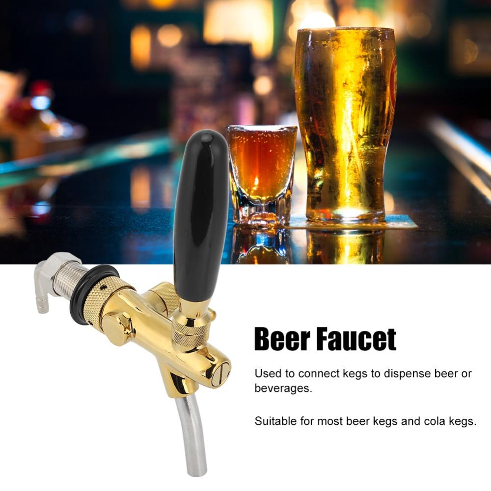 9 Piece Stainless Steel Beer Keg Tap Brass Adjustable Beer Faucet Beer Tap Faucet Restaurants